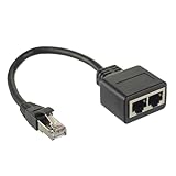 HUAREW RJ45 Splitter Adapter LAN Ethernet Extender 1 männlich zu 2...