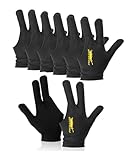 KGDUYC 8 pcs Billard Handschuh,3 Finger Queue...