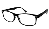 TBOC Lesebrille Lesehilfe für Herren und Damen - Dioptrien +4.00 Schwarz...