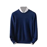 Herren Kaschmir-Pullover, Rundhals-Ausschnitt, Strickpullover, Tops,...
