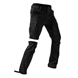 Herren Wanderhose Zip Off Trekkinghose Outdoorhose Atmungsaktiv Wasserdicht...