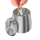 AwmnSrman Aschenbecher für Draussen Aschenbecher Mit Deckel Edelstahl...