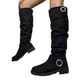 MODSGUE Stiefel Damen Cowboystiefel Damen Elegant Wide Westernstiefel Fit...