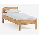 DICO Massivholz Einzelbett Komfortbett Seniorenbett 430.03, Kernbuche...