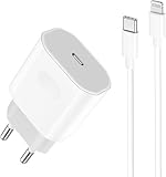 iPhone Schnellladegerät Schnellladekabel 25W USB C Ladegerät mit 2M...