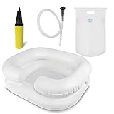 Pulox Haarwaschbecken - Shampoo Becken mit Duschbeutel, Duschkopf und...