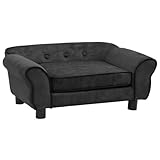 vidaXL Hundesofa Dunkelgrau 72x45x30cm Plüsch Hundebett Hundecouch...