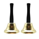 Handglocke Hand Glocke: 2 Stück Tischglocke Gold Klarer Klang, Bell...