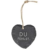 Spruchreif | Schieferherz mit Gravur | Schieferherz mit Spruch | Dekoherz...