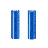 2 Stück NI-MH Wiederaufladbarer Akku, 3,7V NiMH 3200mAh Knopfleiste...