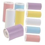 jojofuny 20 Rollen Selbstklebendes Thermopapier Farbige Rechteckige...