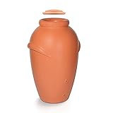 Regenwasserfass 440L Aquacan aus Kunststoff in Terrakotta Farbe 82 (Länge)...