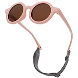 LOJUDI Baby Sonnenbrille 0-24 Monate, Polarisierte mit Riemen Verstellbar...