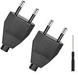 Eurostecker, 2 Stück Flachstecker, Eurostecker Flach mit Schraubendreher,...