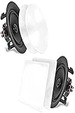 Pyle Deckeneinbaulautsprecher, 16.5cm Deckenlautsprecher Bluetooth,...