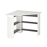 Vicco Eckschreibtisch Arion, Winkelschreibtisch, Weiß/Anthrazit, 90 x 90...