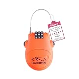 HUDORA Kabelschloss - Handliches Kabel-Schloss mit 3-stelligem Zahlencode -...