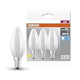 OSRAM Star Filament-Lampe für E14-Sockel, mattes Glas ,Kaltweiß (4000K),...