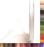 s.dekoda Schleifenband 50m x 6mm Weiß Organza Chiffon Geschenkband...