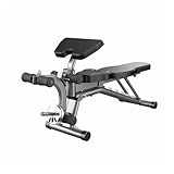 Schräg- und Flachbank for Sit-ups, Heimfitness-Training mit Kurzhanteln,...