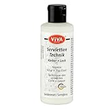 Viva Decor Serviettentechnik Kleber und Lack (Seidenmatt, Transparent, 82...