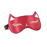 Schlafmaske aus Seide, Augenmaske aus Kunstseide, glatt, Fuchs,...
