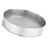 HIAKDOFT Edelstahl Mehlsieb Feinmaschiges Rundes Sieb Handlich zum Backen...