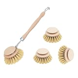 4er Set Spülbürste Holz, Made in Germany, Spülbürsten aus Holz mit...