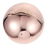CLISPEED Edelstahl Gartenkugel Rosegold Spiegelpoliert Hohlkugel...