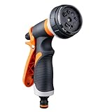 UQMIQURA Gartenbrause, 8 Einstellbare Garten Handbrause Spritzpistole,...
