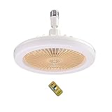 Rhghfujhgy Deckenventilator mit Fernbedienung und Licht 30W...