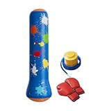 Boxsack für Kinder, aufblasbare Boxausrüstung mit Handschuhen und Pumpe...