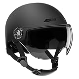 Fahrradhelm Für Damen Herren Atmungsaktiv Fahrradhelm Mit Visier Radhelm...
