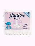Kiddo Junior Plus Windeln, 10 Stück, 4500 ml (Medium, Rosa)