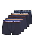 Jack & Jones Herren JACPOPBASIC Trunks 5 Pack Boxershorts, Navy...