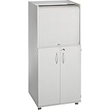 eurokraft | pro | Computerschrank mit Kunststoffrollladen | mobil | Premium...