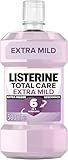 LISTERINE Total Extra Mild (500 ml), schützende Mundspülung ohne Alkohol...