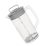 Saftkrug mit Deckel, Mixer, Wasserkrug mit Skala aus Kunststoff, 2000 ml,...