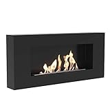 kratki Biokamin Delta Flat ohne Verglasung | 400 x 900 cm | 0,4 L Behälter...