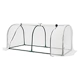 120*60*50cm Foliengewächshaus,Gewächshaus aus transparenter PE,Kunststoff...