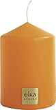 Eika Stumpenkerze orange 80 x 60 mm