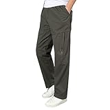 Yowablo Hosen Summer Casual alle Spiel modische gewebte Lange Cargohose mit...