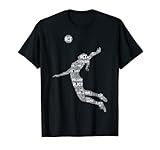 Volleyball Mädchen Volleyballerin Frauen Damen T-Shirt