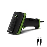 YANZEO Barcode-Scanner 1D/2D Handheld-Scanner kabellos und kabelgebunden...