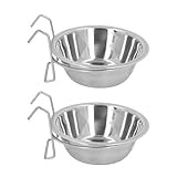 MENDUNER Praktischer Hängender Hundenapf, Hundehütten-Set aus Edelstahl,...