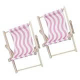 BUGUUYO 2 Stück Holz Handyhalter Strandstuhl Design Klappbar Miniatur...
