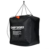 Besttoolifes 40 l Solar-Duschtasche für Wandern, Camping, mit abnehmbarem...