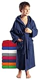 Arus Kinder-Bademantel mit Kapuze für Jungen und Mädchen, 100% Baumwolle...