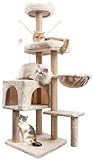 Kratzbaum, Katzenbaum Stabil Katzenkratzbaum, 145 cm Aktivitätskratzbäum...