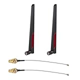 RCmall Dualband-WLAN-Antenne, 12 dBi, 2,4 GHz und 5,8 GHz, RP-SMA-Stecker...